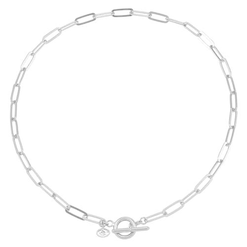 'Let's Link' Chain Necklace in Sterling Silver, 17" - Image 4