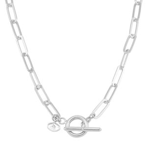 'Let's Link' Chain Necklace in Sterling Silver, 17"