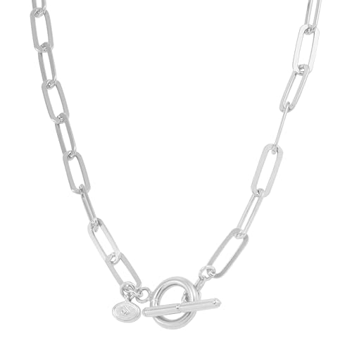 'Let's Link' Chain Necklace in Sterling Silver, 17" - Image 3